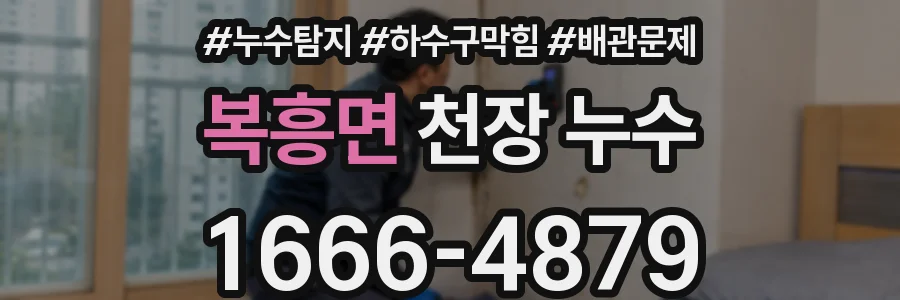 복흥면 천장 누수
