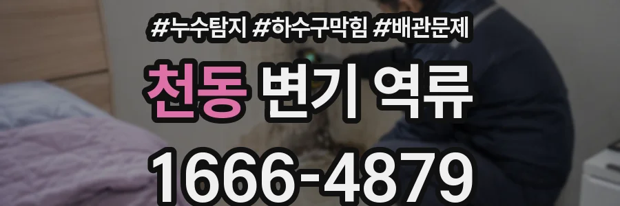 천동 변기 역류