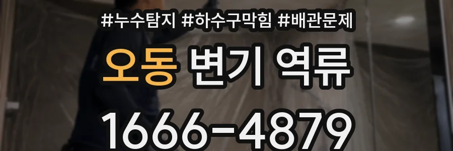 오동 변기 역류
