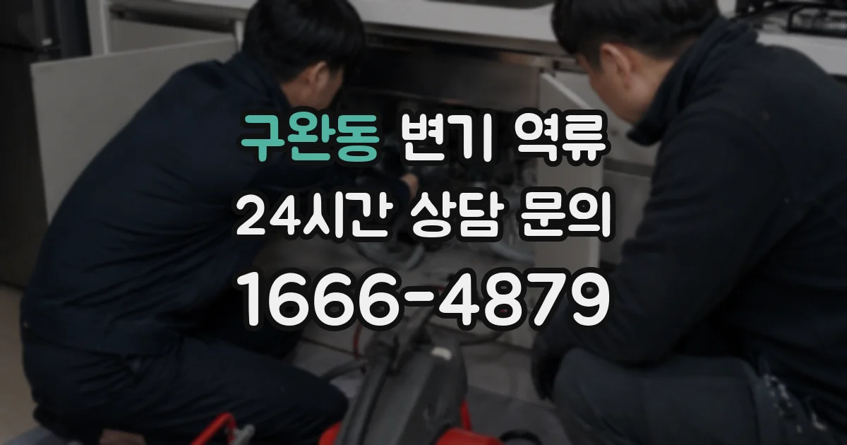 구완동 변기 역류