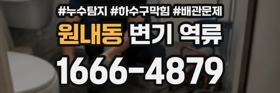 원내동 변기 역류