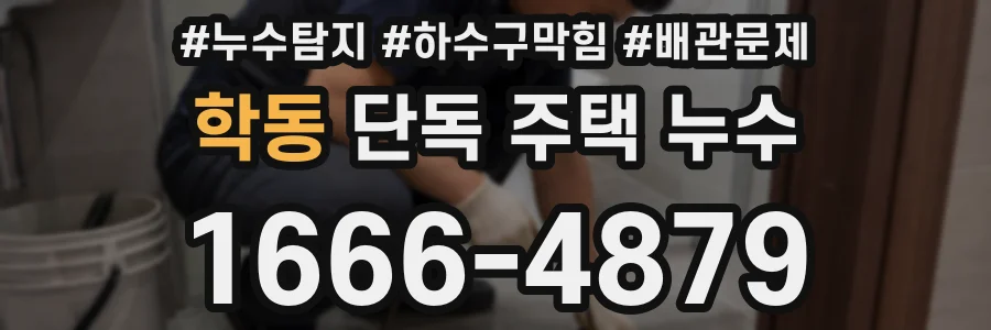학동 단독 주택 누수