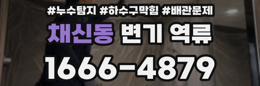 채신동 변기 역류