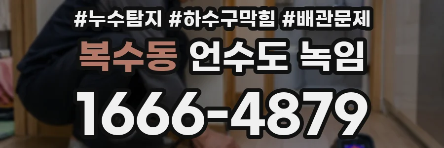 복수동 언수도 녹임