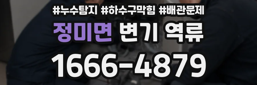 정미면 변기 역류
