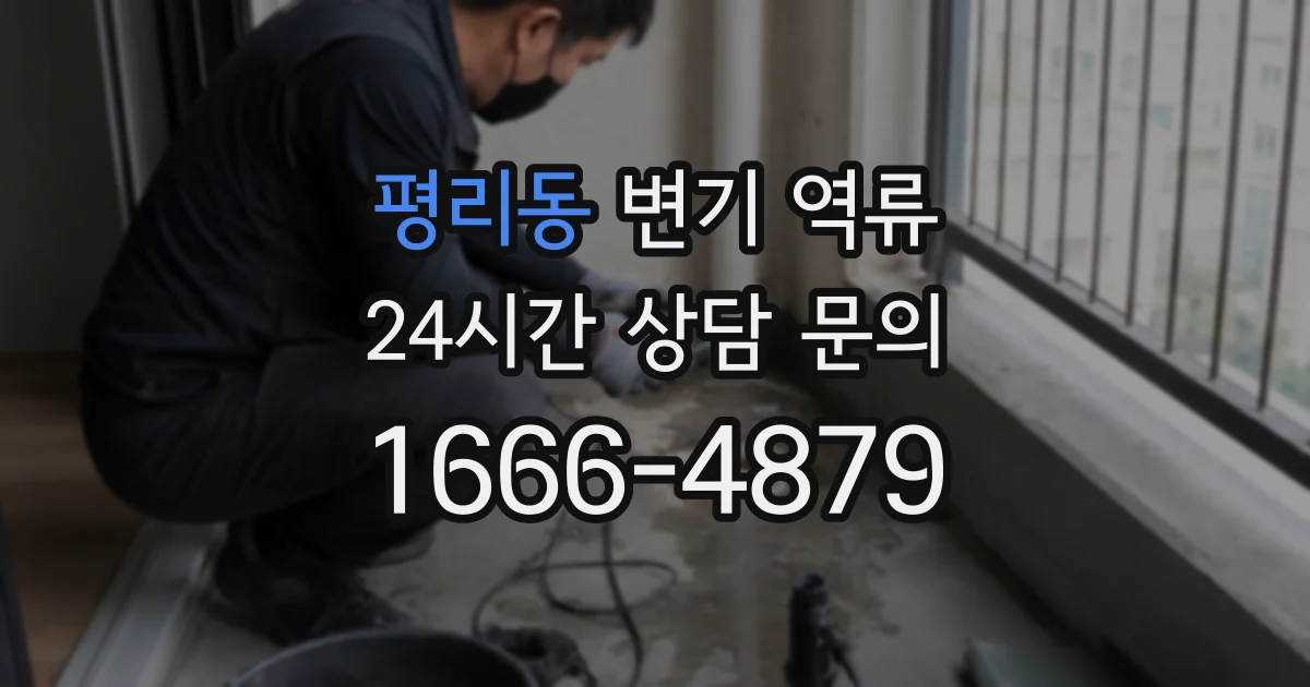 평리동 변기 역류