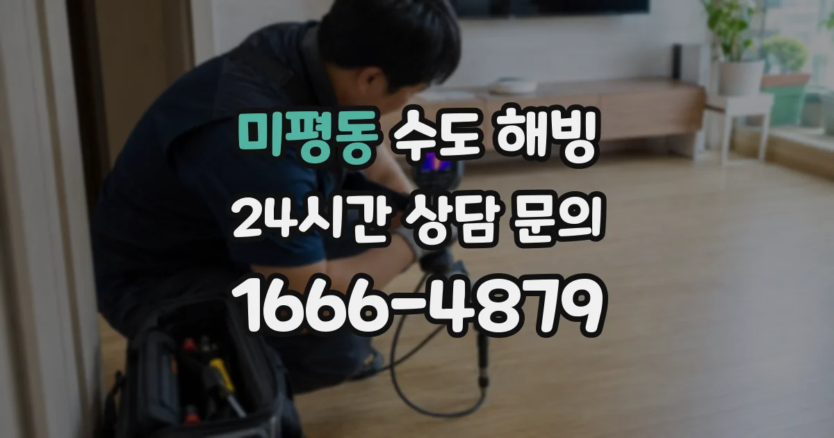 미평동 수도 해빙