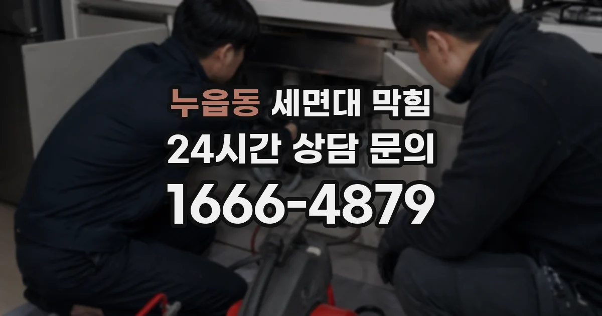 누읍동 세면대 막힘