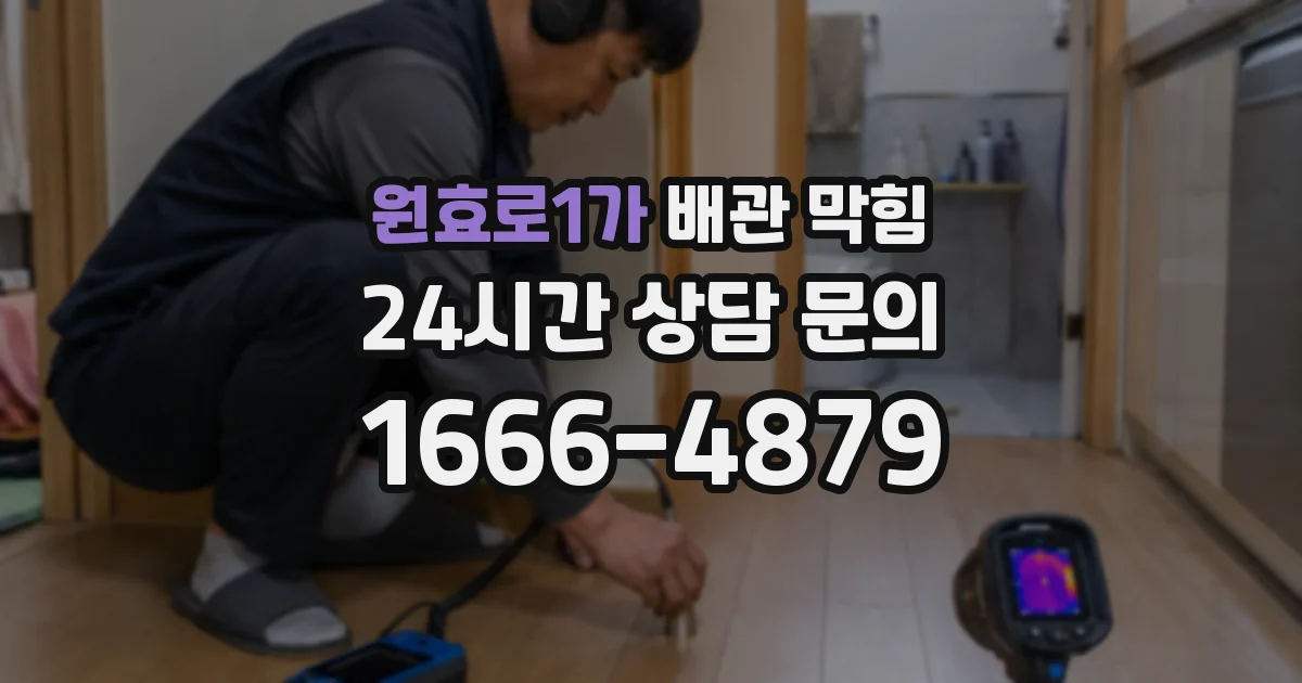 원효로1가 배관 막힘