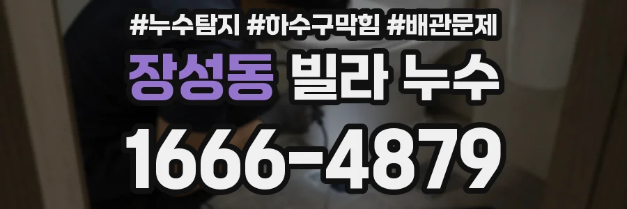 장성동 빌라 누수