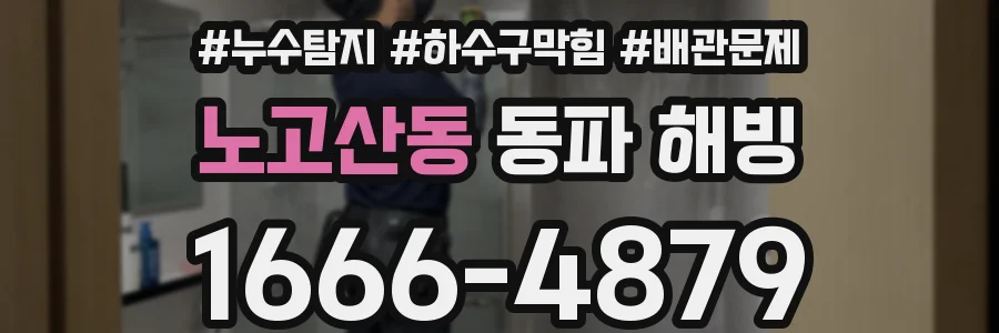노고산동 동파 해빙