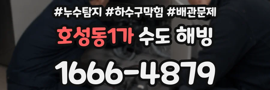 호성동1가 수도 해빙
