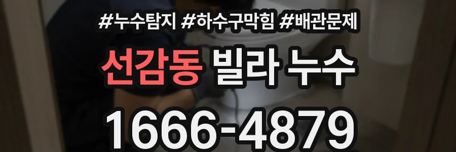 선감동 빌라 누수