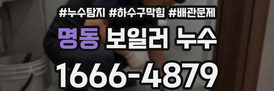 명동 보일러 누수