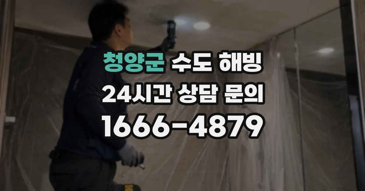 청양군 수도 해빙