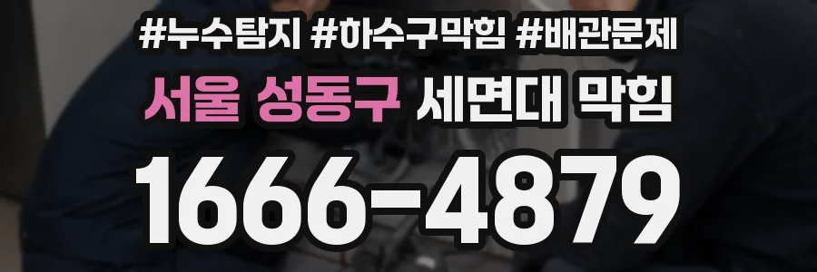 서울 성동구 세면대 막힘
