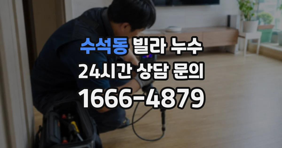 수석동 빌라 누수