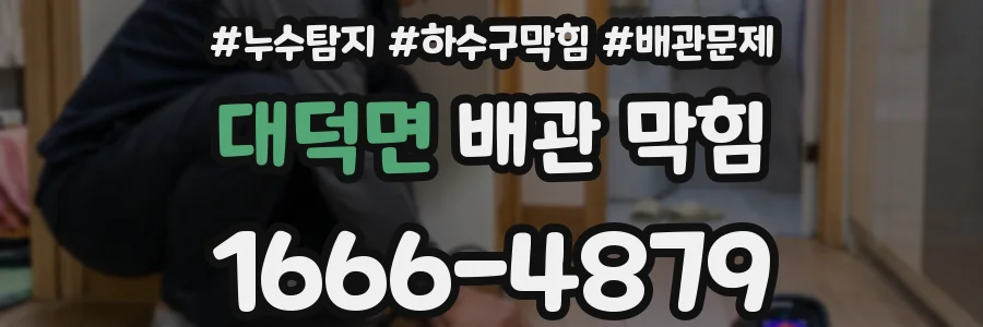 대덕면 배관 막힘