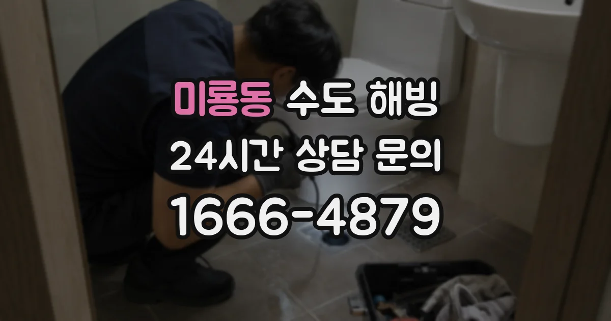 미룡동 수도 해빙