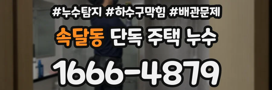속달동 단독 주택 누수