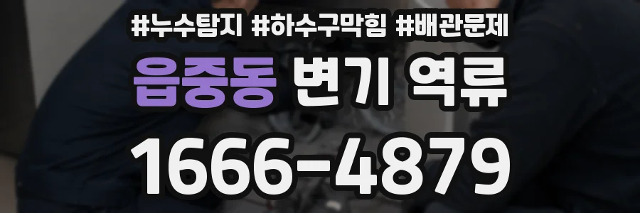 읍중동 변기 역류
