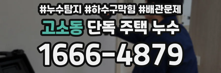 고소동 단독 주택 누수