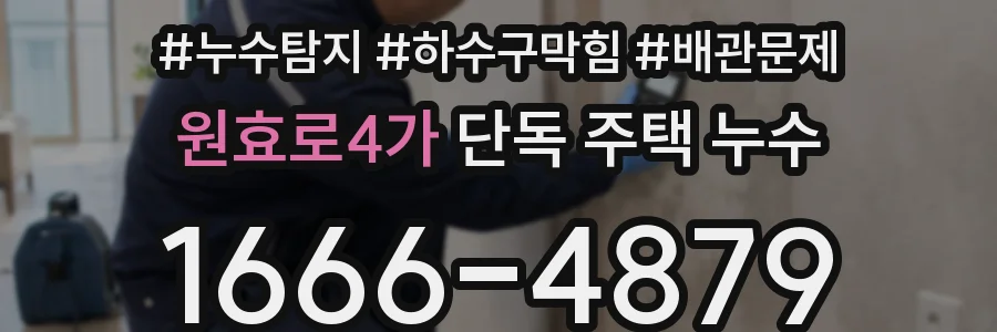 원효로4가 단독 주택 누수