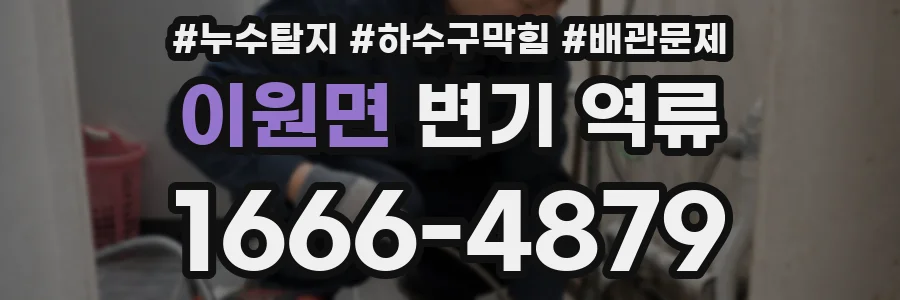 이원면 변기 역류