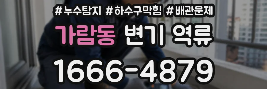 가람동 변기 역류