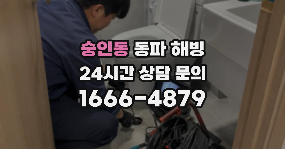 숭인동 동파 해빙