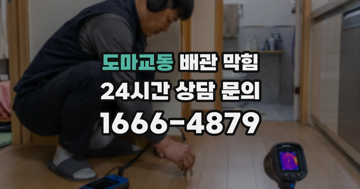도마교동 배관 막힘