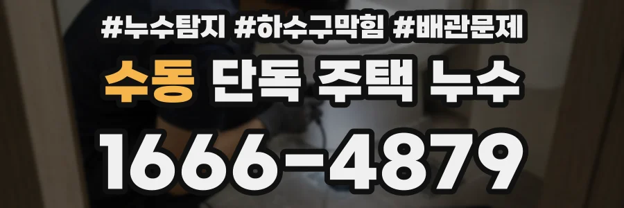 수동 단독 주택 누수
