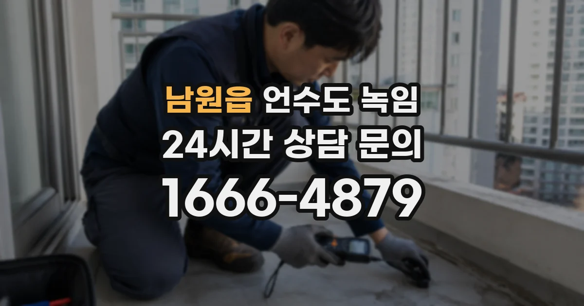 남원읍 언수도 녹임