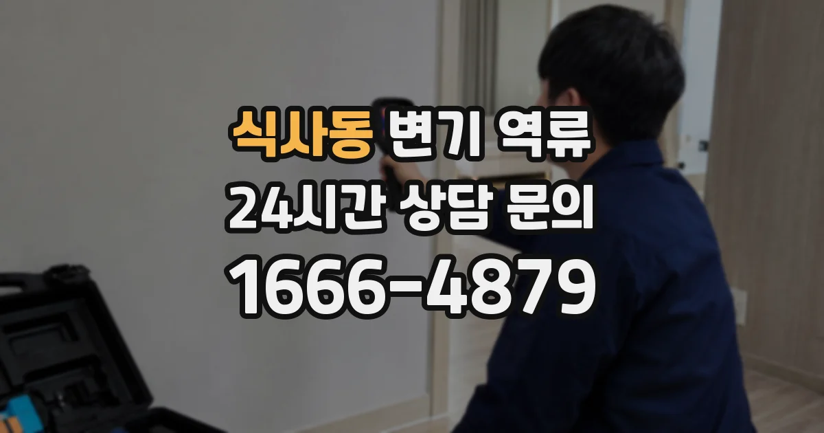 식사동 변기 역류
