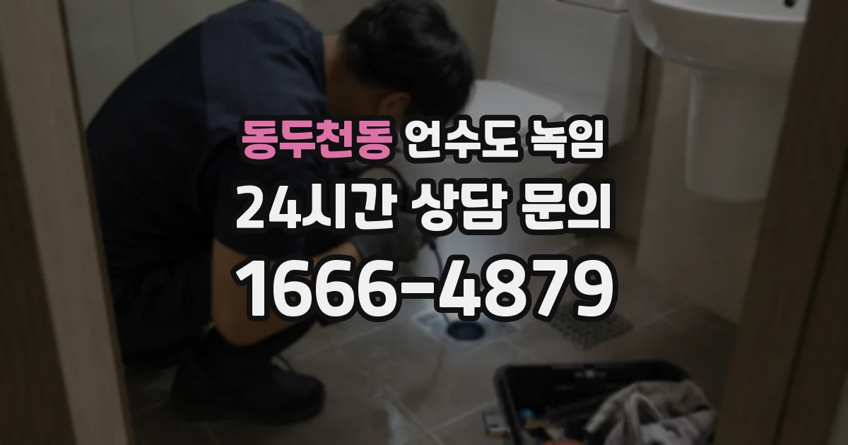 동두천동 언수도 녹임