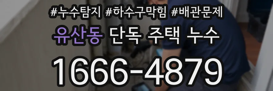 유산동 단독 주택 누수