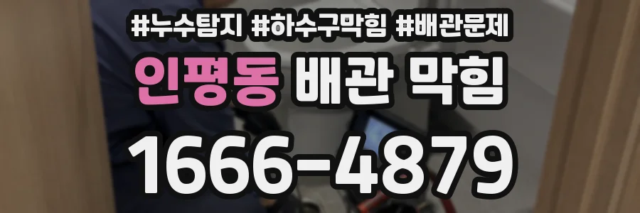 인평동 배관 막힘