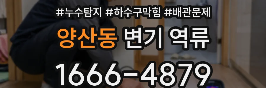 양산동 변기 역류