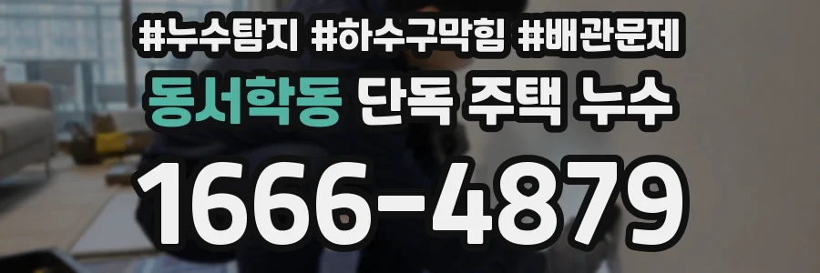동서학동 단독 주택 누수