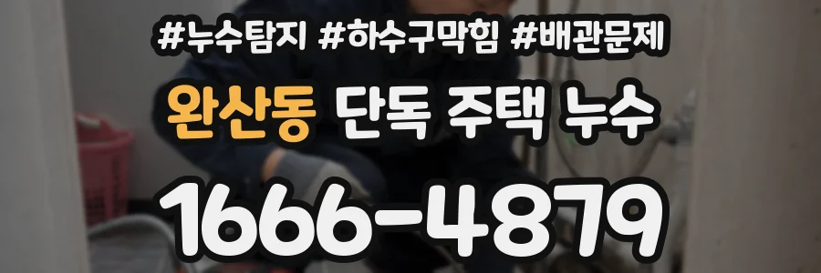완산동 단독 주택 누수