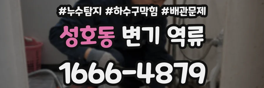 성호동 변기 역류