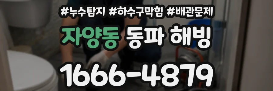 자양동 동파 해빙