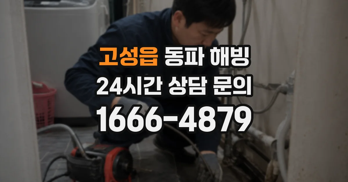 고성읍 동파 해빙