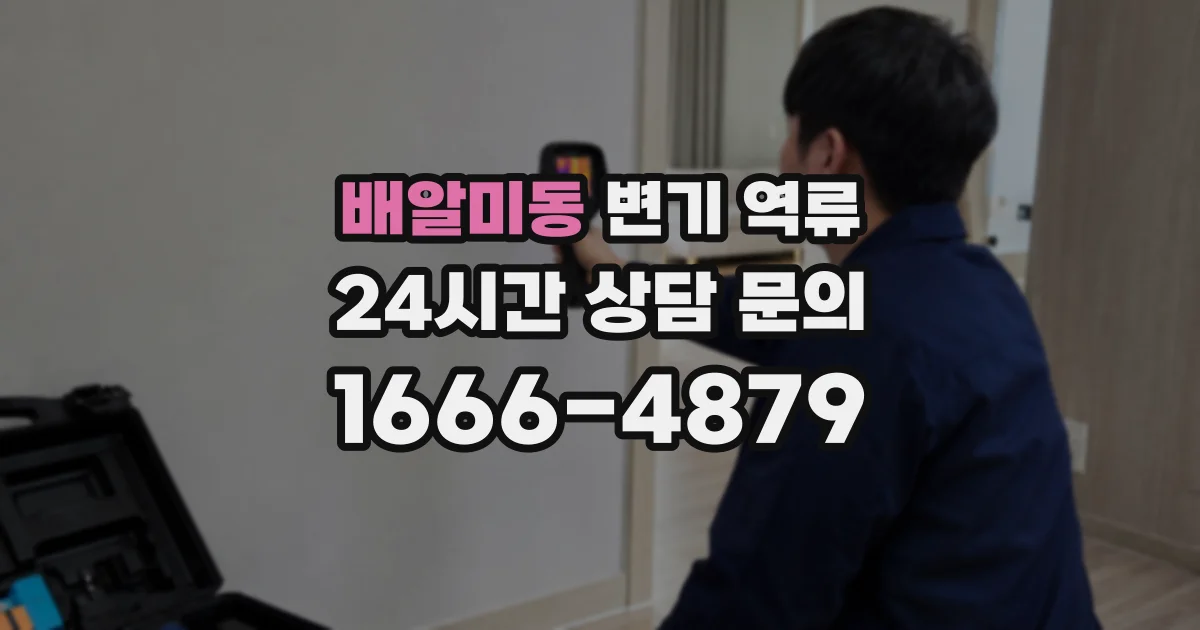 배알미동 변기 역류
