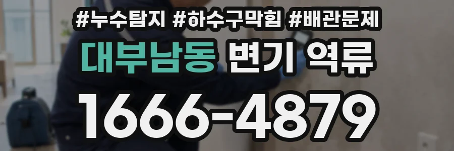 대부남동 변기 역류