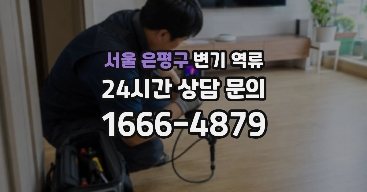 서울 은평구 변기 역류