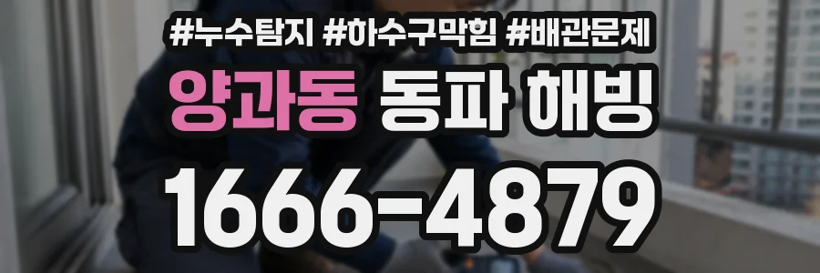 양과동 동파 해빙