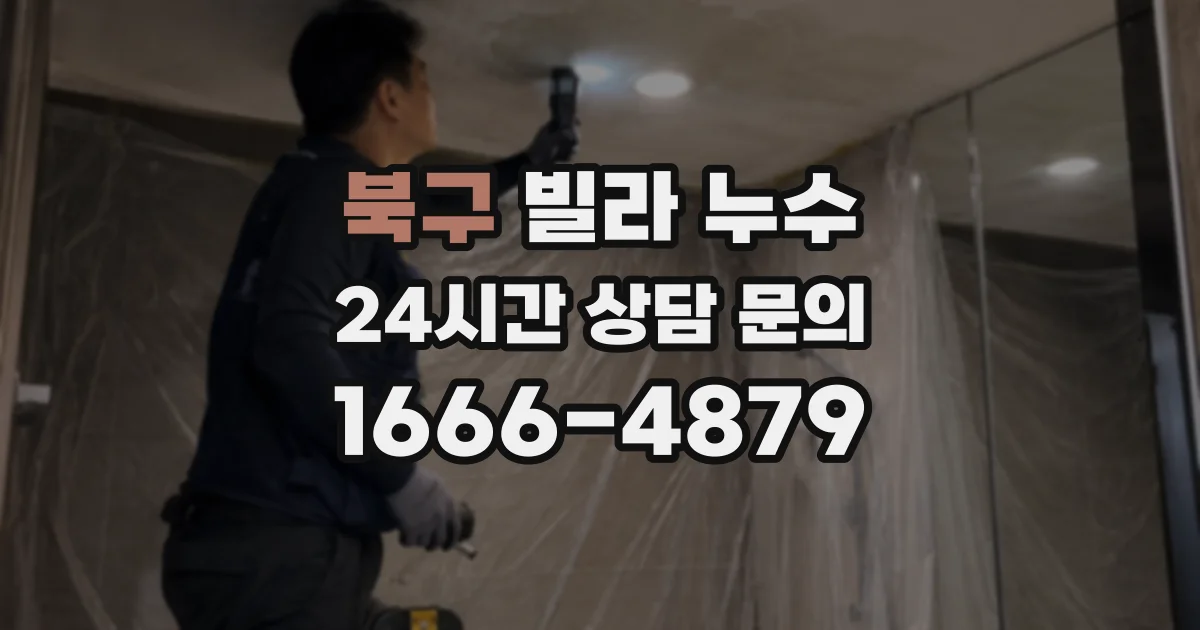 북구 빌라 누수