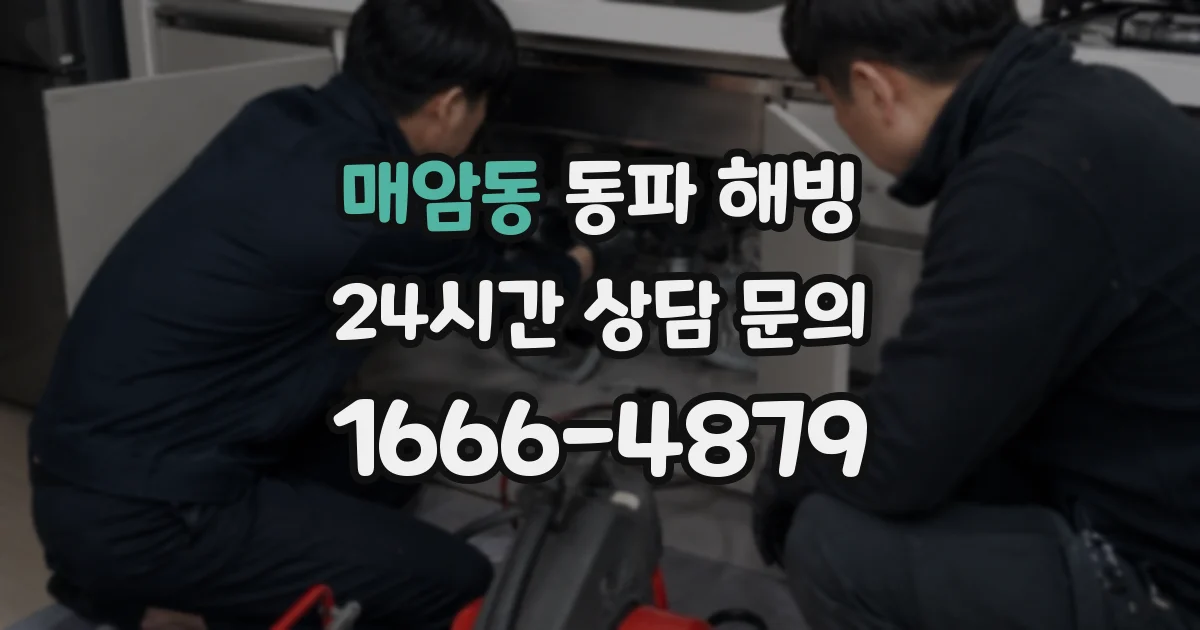 매암동 동파 해빙