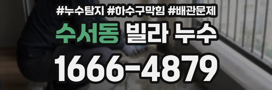 수서동 빌라 누수